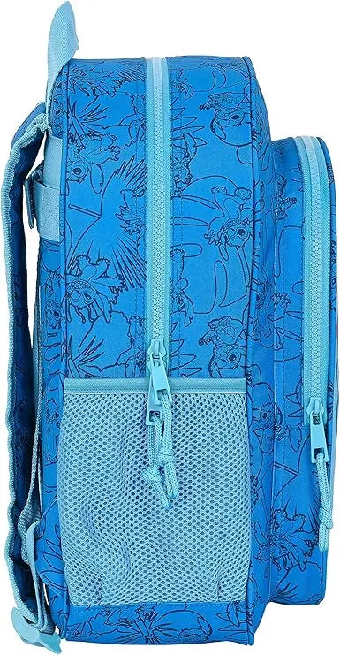 Mochila Júnior Stitch Adaptável a Trolley Safta