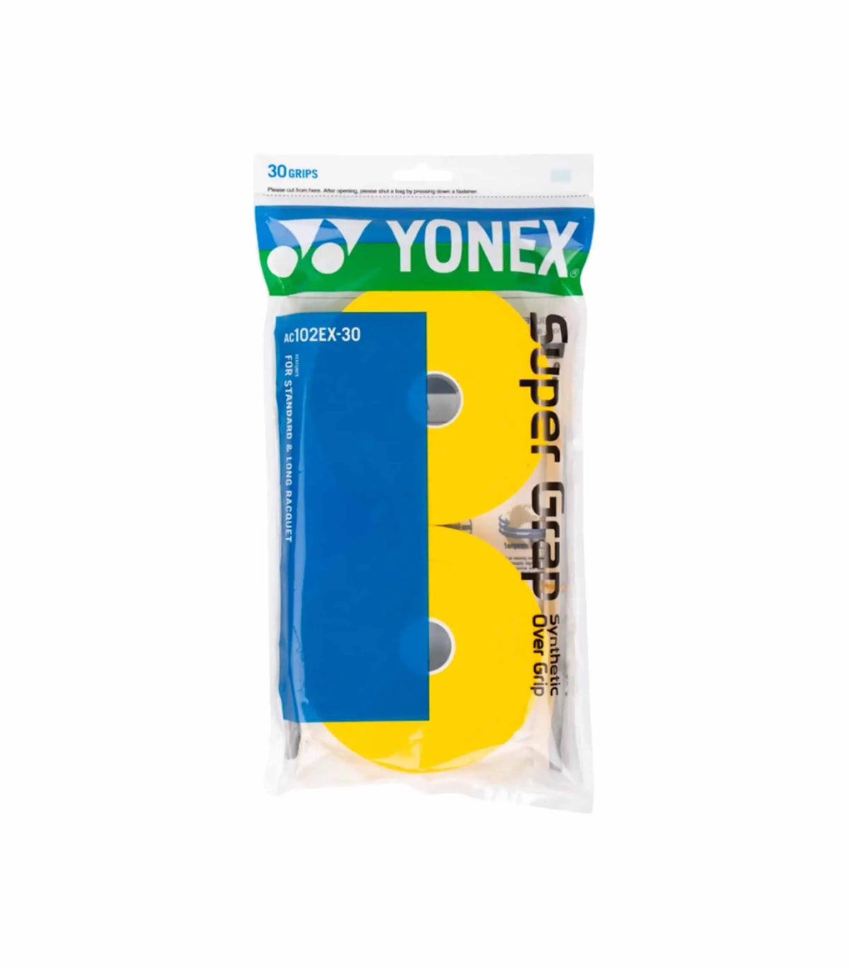 Overgrips Yonex Liso 30 unidades Amarelo
