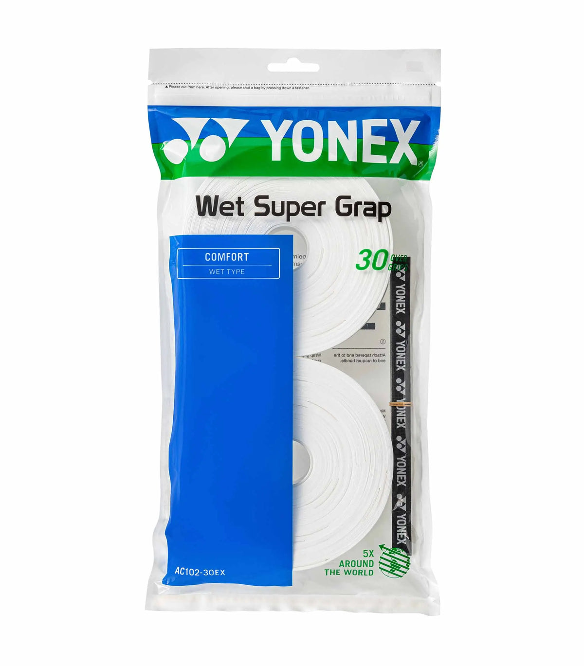 Yonex Smooth Overgrips 30 units White