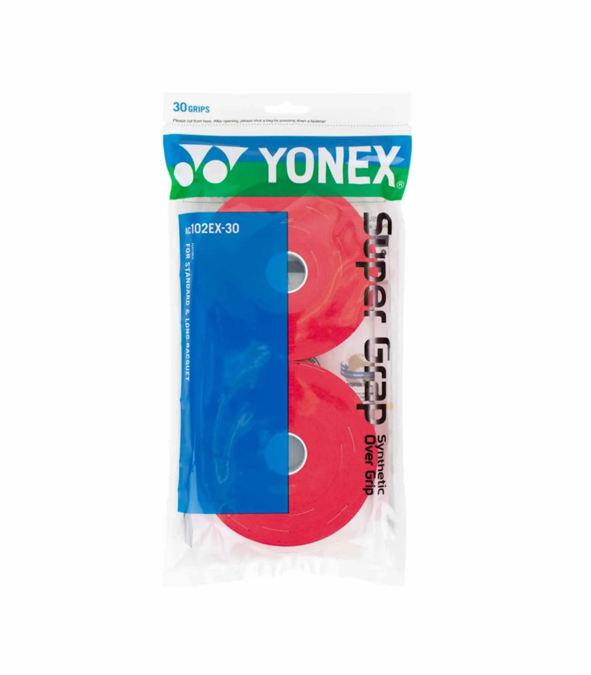 Yonex Smooth Overgrips 30 units Red