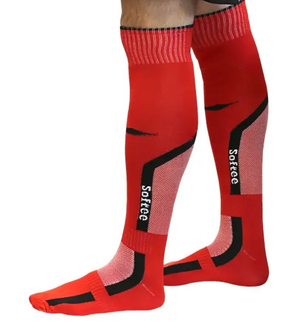 Par Meias Futebol Softee PRO Vermelho