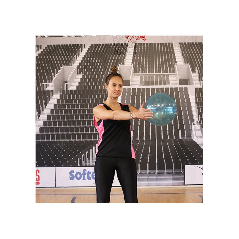 Pelota pilates PVC 26 cm Transparente