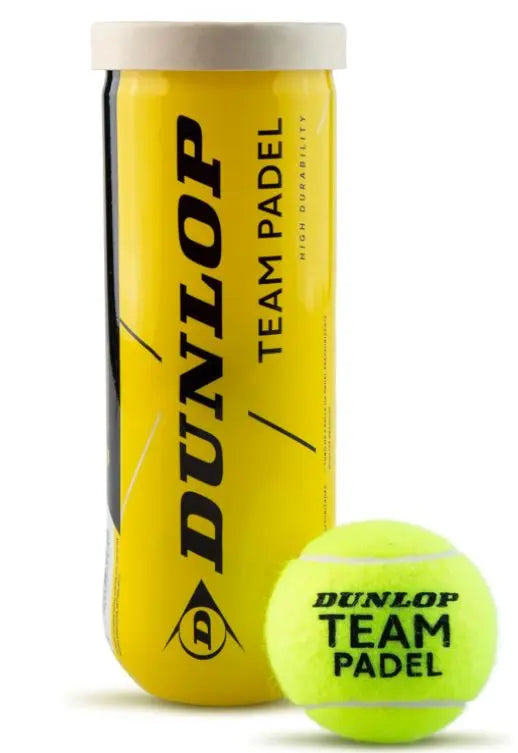 Dunlop TEAM Padel Balls 1 Canister 3 balls