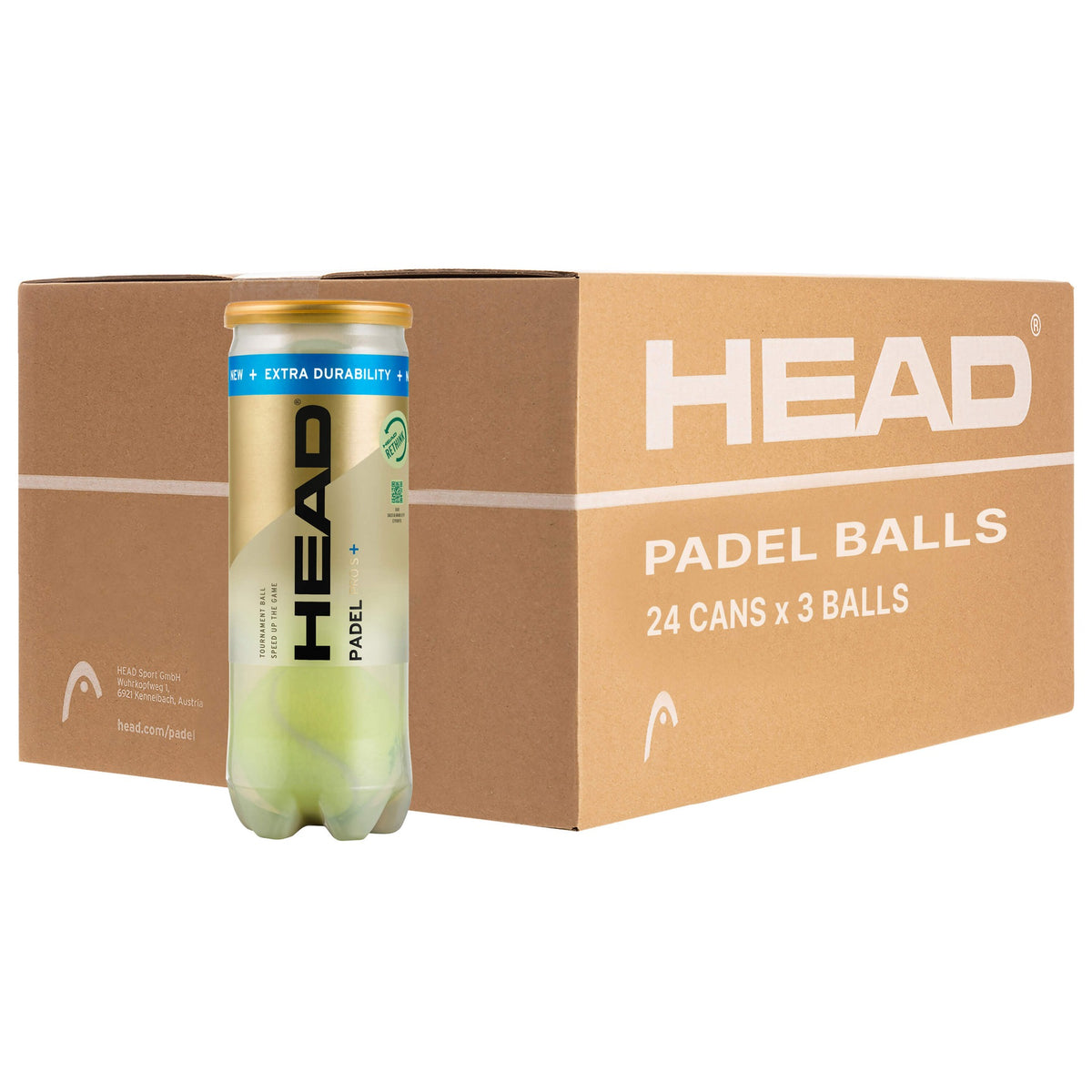 Head Padel Padel Pro S+ Balls 24 Cans of 3 Balls