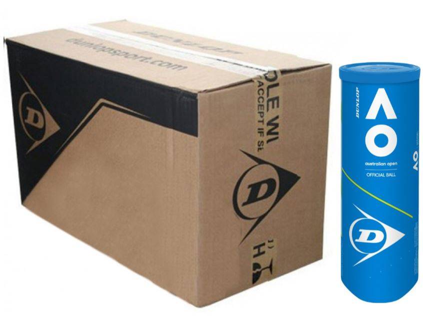 Dunlop Australian Open B3 Tennis Balls, 24 Cans, 3 Balls