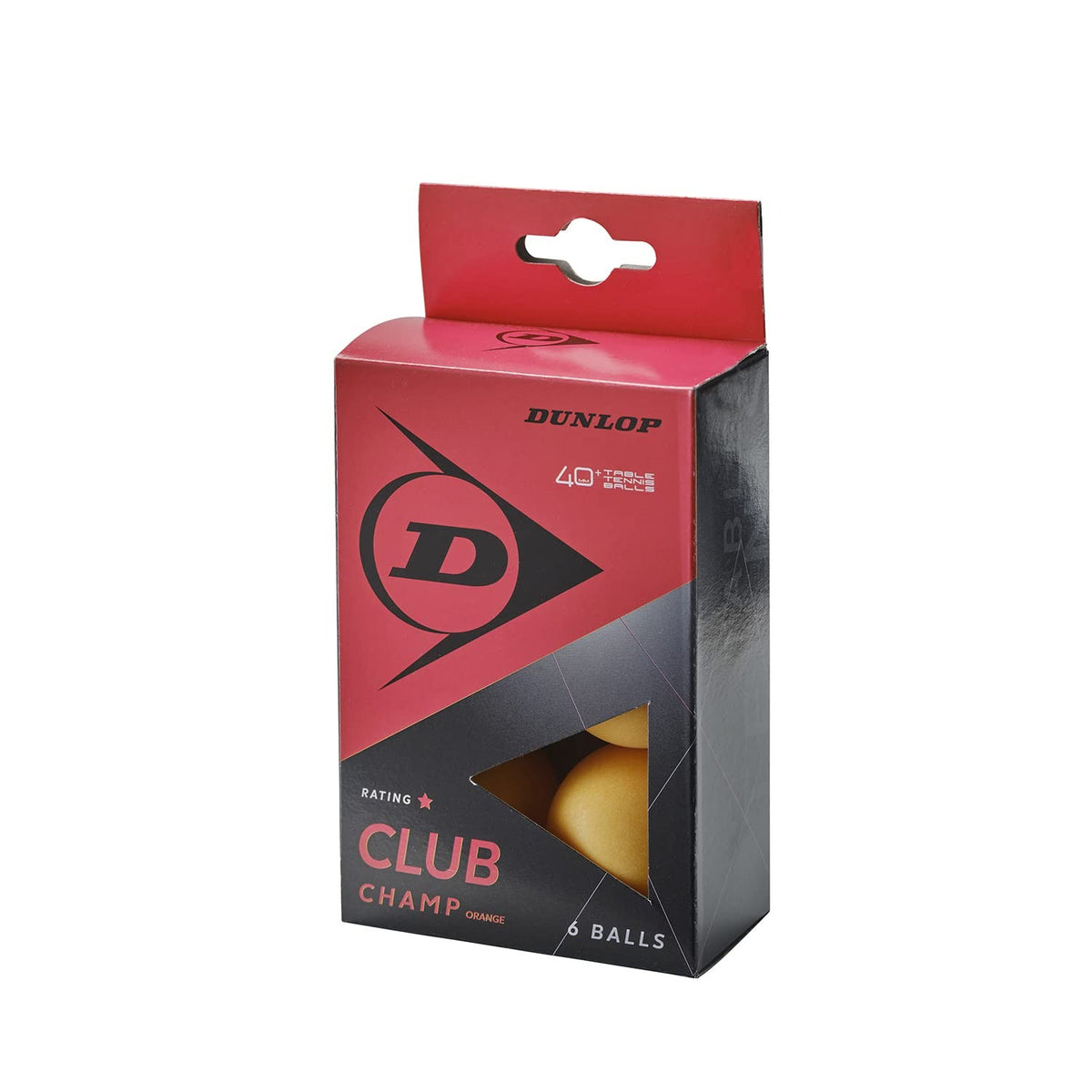 Pelotas Tenis Mesa Dunlop Club Champ Blíster 6 Naranja