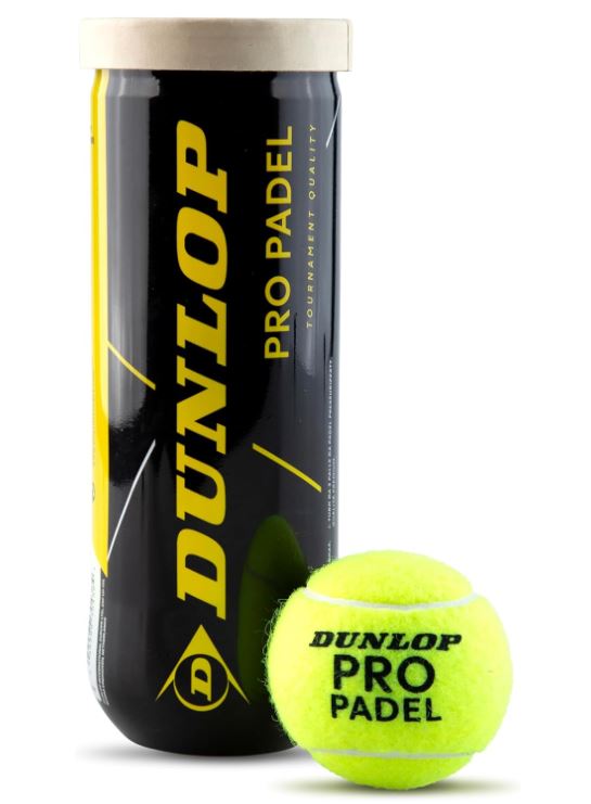 Bolas de Padel Dunlop PRO Padel 1 tubo 3 bolas