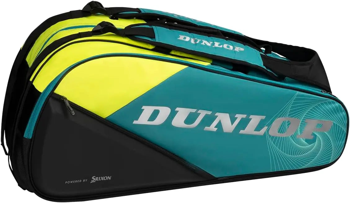 Saco de Raquetes Dunlop SX-PERFORMANCE 12 Raquetes Verde/Preto/Amarelo