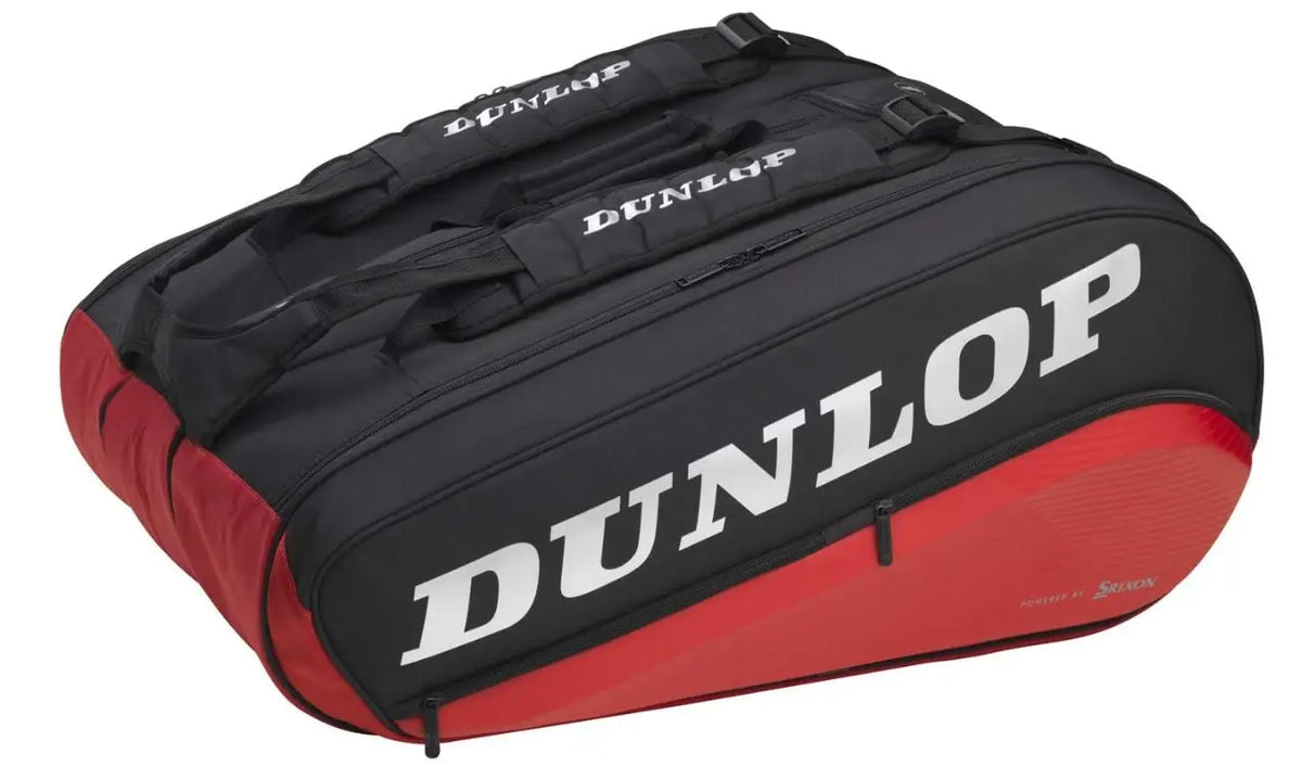 Saco de Ténis Dunlop CX Performance para 12 raquetes Preto Vermelho