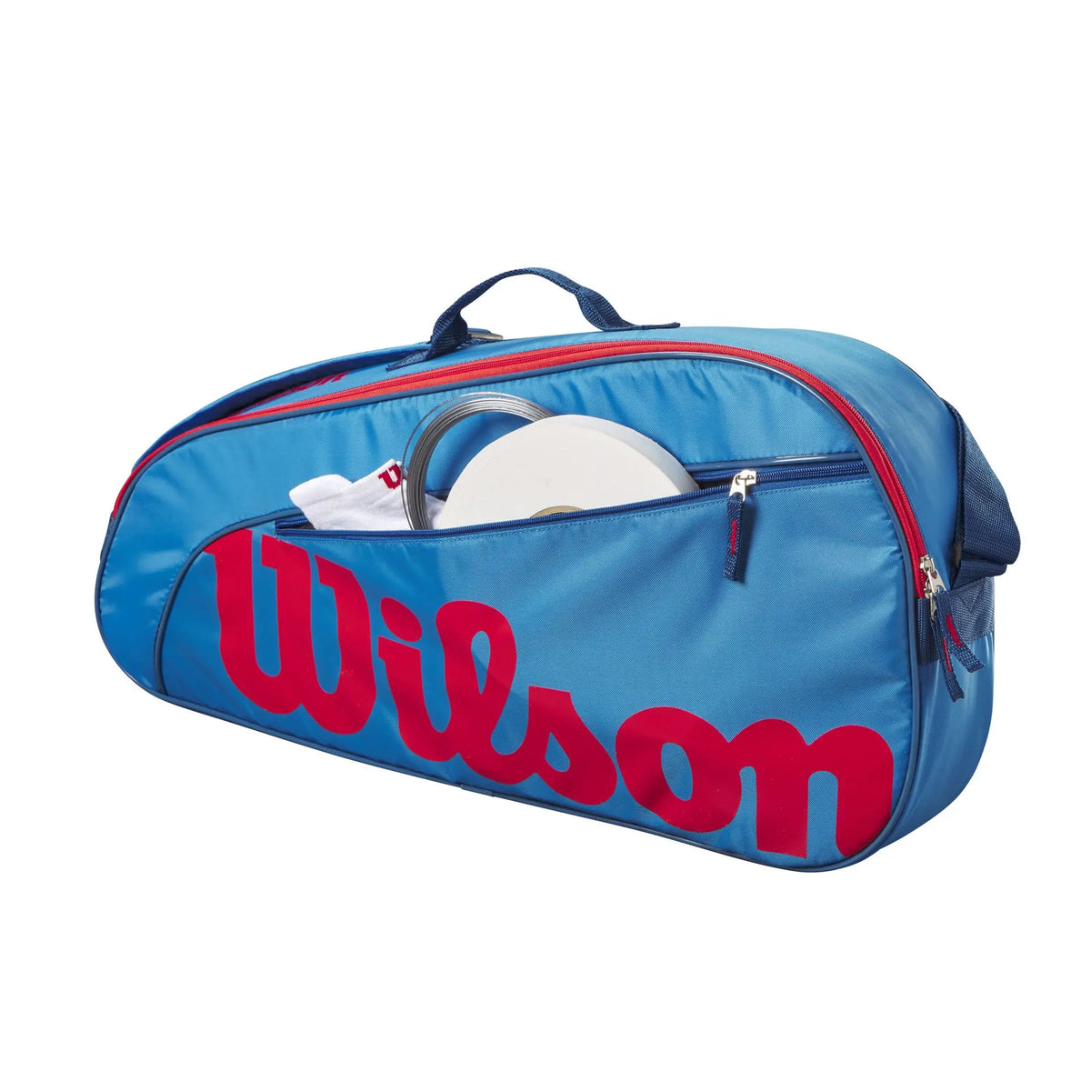 Raquetero Wilson Junior 3 Raquetas Azul/Naranja