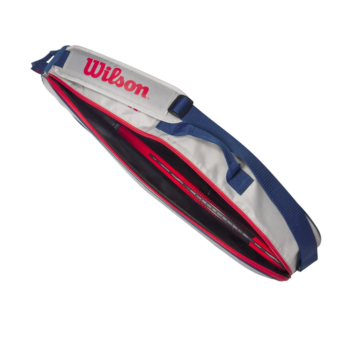 Saco de raquetes Wilson Júnior 3 Raquetes Cinzento/Vermelho