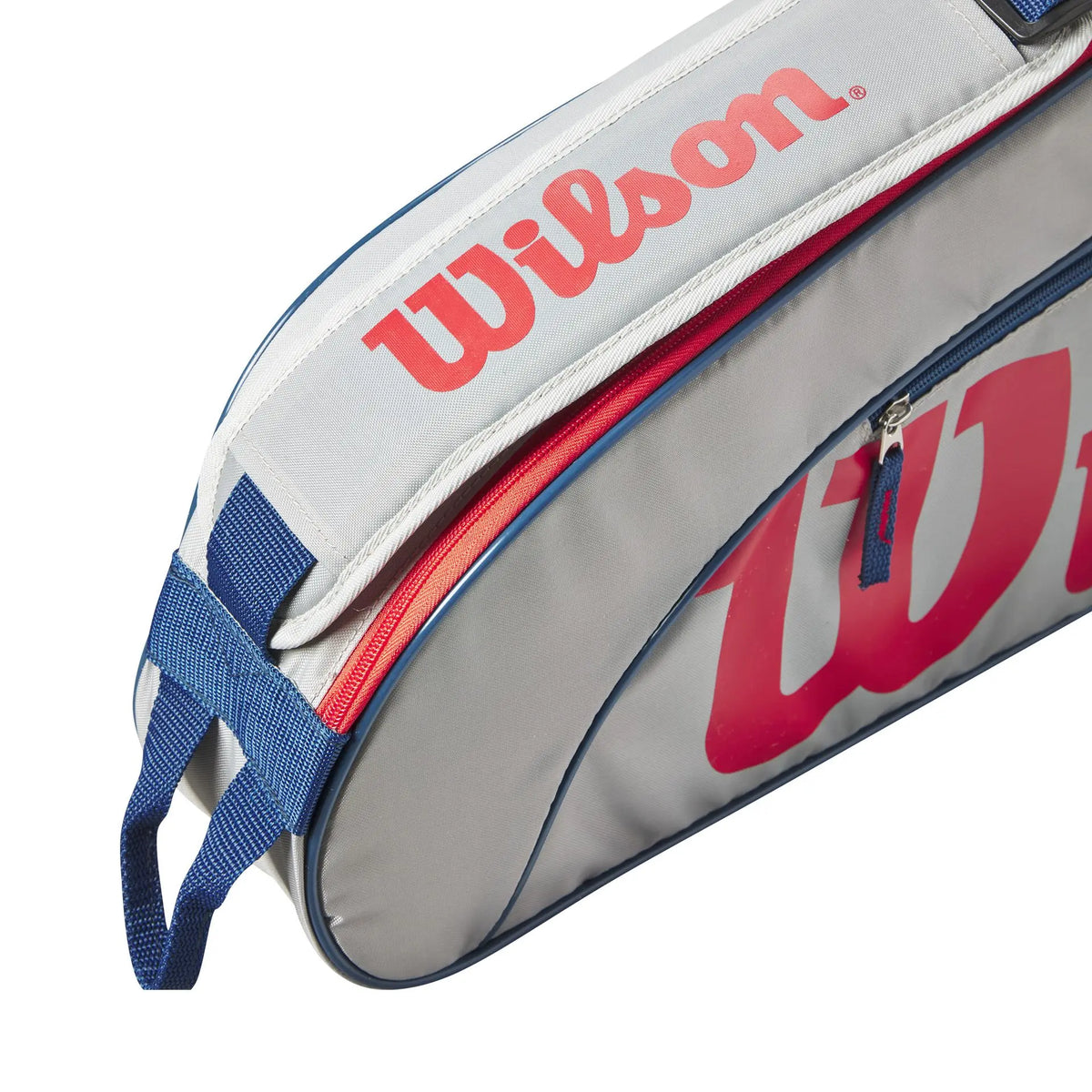 Saco de raquetes Wilson Júnior 3 Raquetes Cinzento/Vermelho