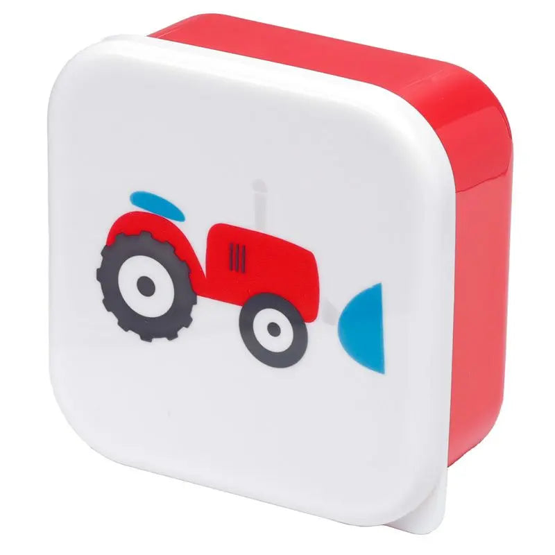 Set de 3 Fiambreras Táper Infantiles M/L/XL Pequeños Tractores