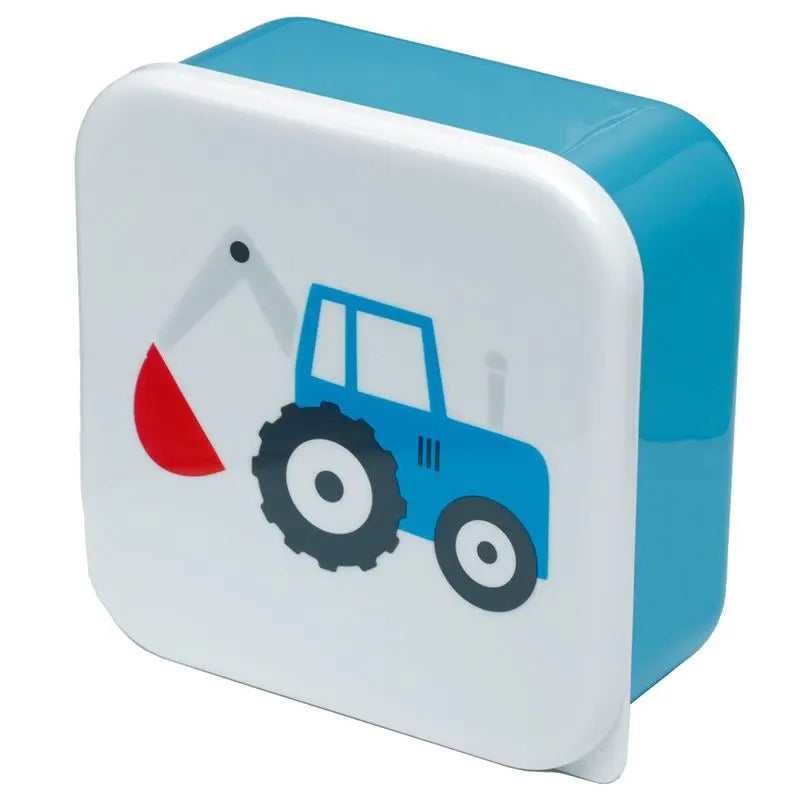 Set de 3 Fiambreras Táper Infantiles M/L/XL Pequeños Tractores