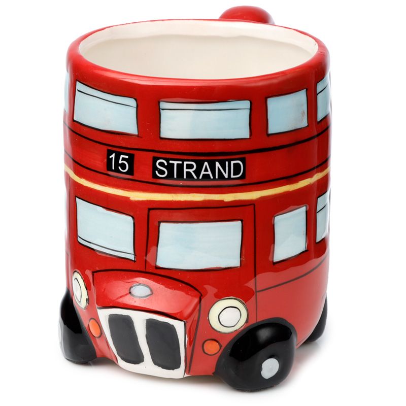 Caneca 3D de Cerâmica com Formato Autocarro de Londres