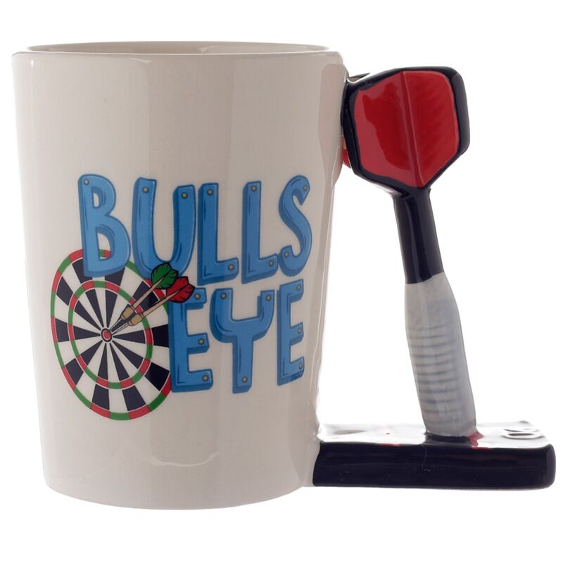 Caneca de Cerâmica com Asa em Forma de Dardo