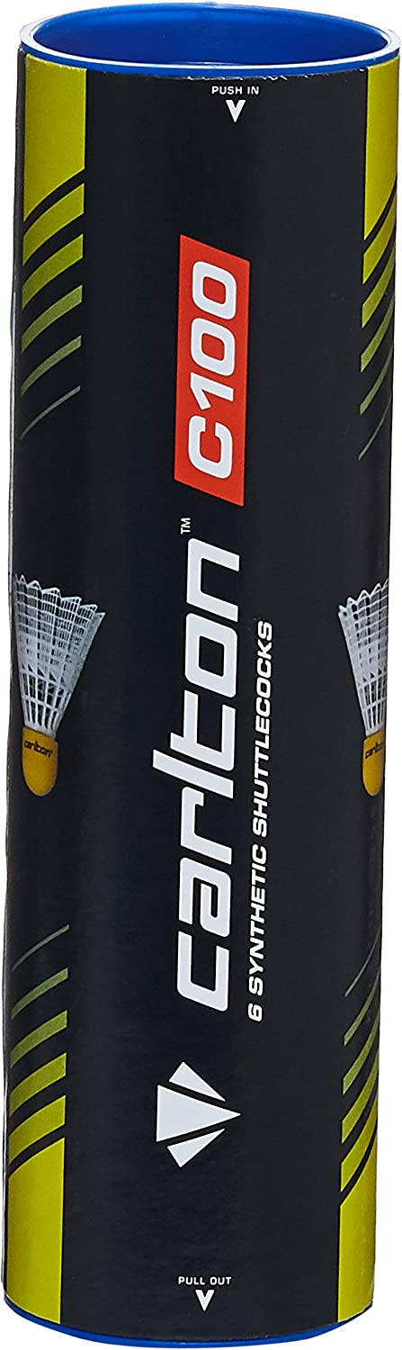 Volantes de Badminton Carlton C100 6unid Branco/Azul