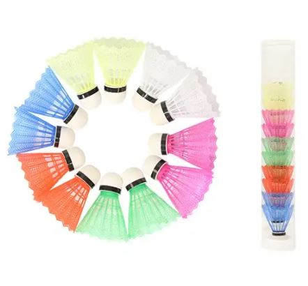Badminton Shuttlecocks Plastic Pack of 12