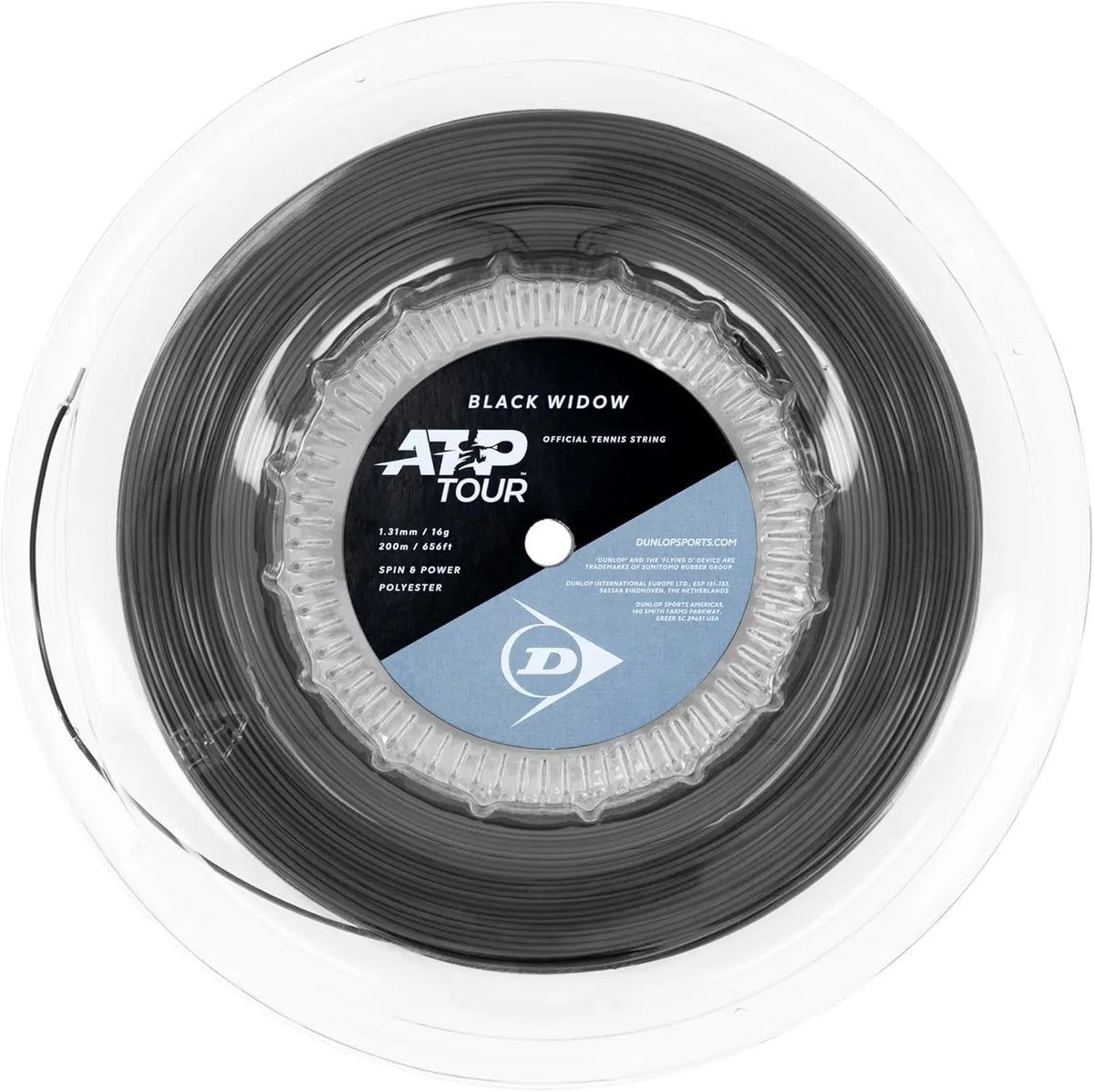 Corda Dunlop Black Widow Preta Bobina 200m