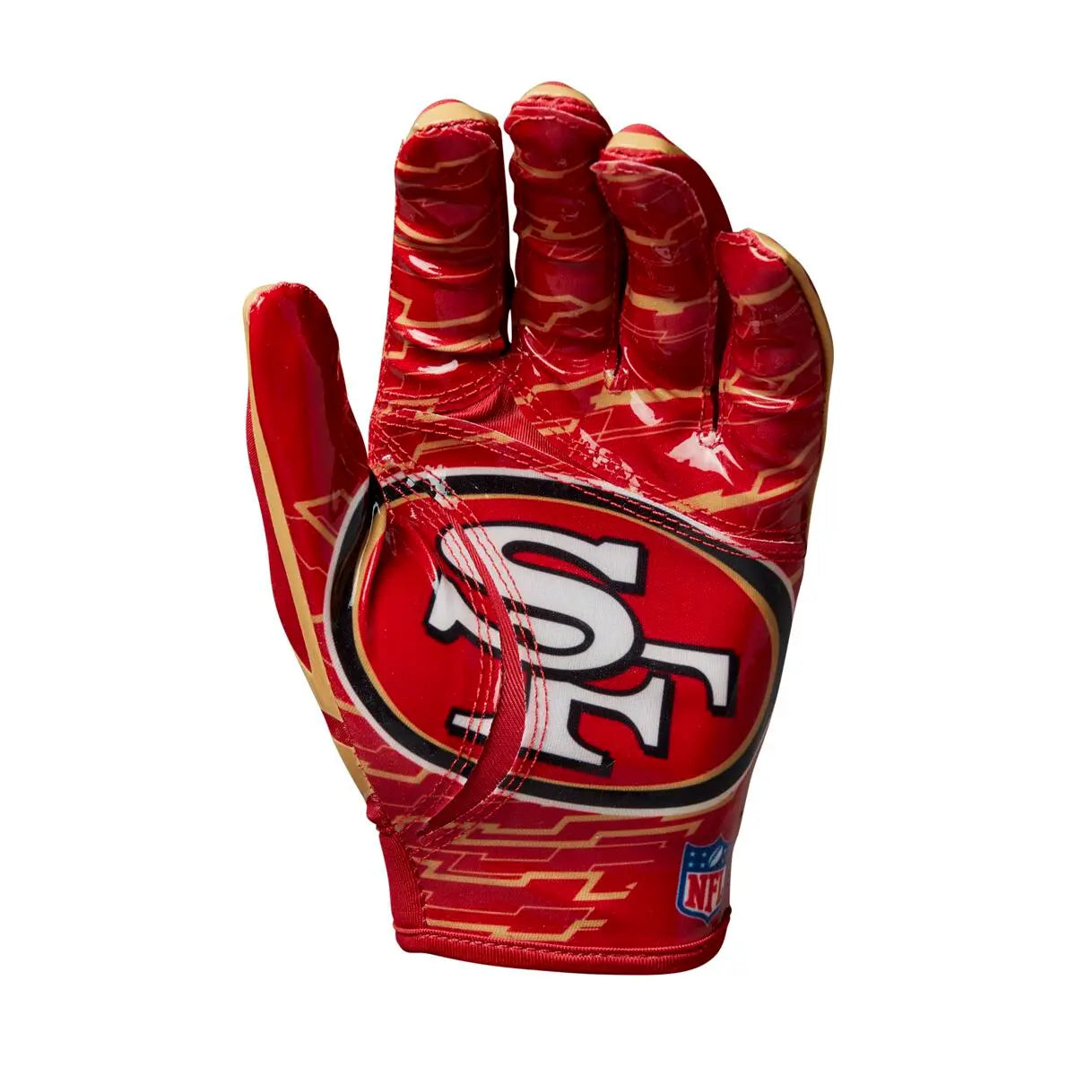 Luvas de Futebol Americano Wilson Júnior NFL Stretch Fit San Francisco 49ers