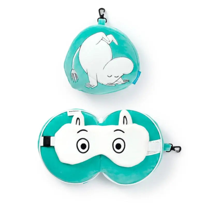 Almofada de Viagem com Máscara de Dormir Relaxeazzz Mumin Moomin