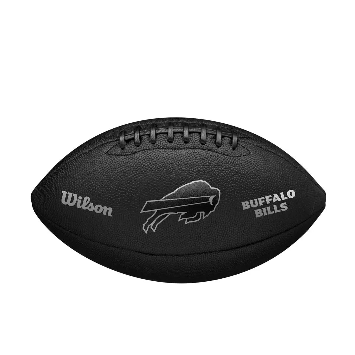 Bola de Futebol Americano Wilson NFL Team Metallic Premiere Buffalo Bills Oficial Preta