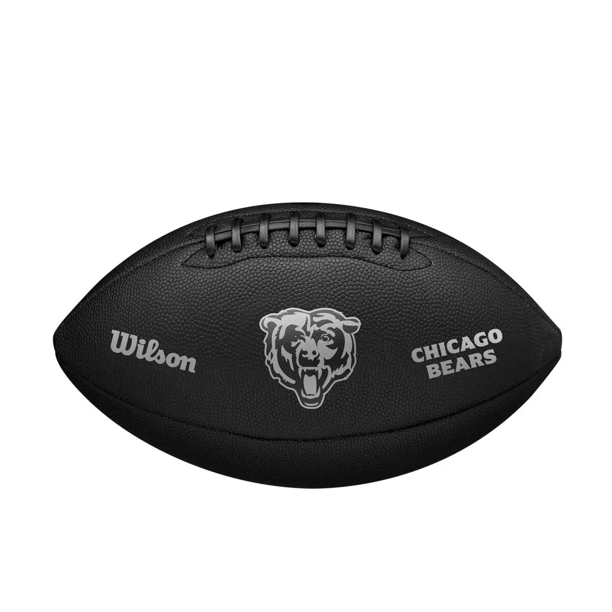 Bola de Futebol Americano Wilson NFL Team Metallic Premiere Chicago Bears Oficial Preto