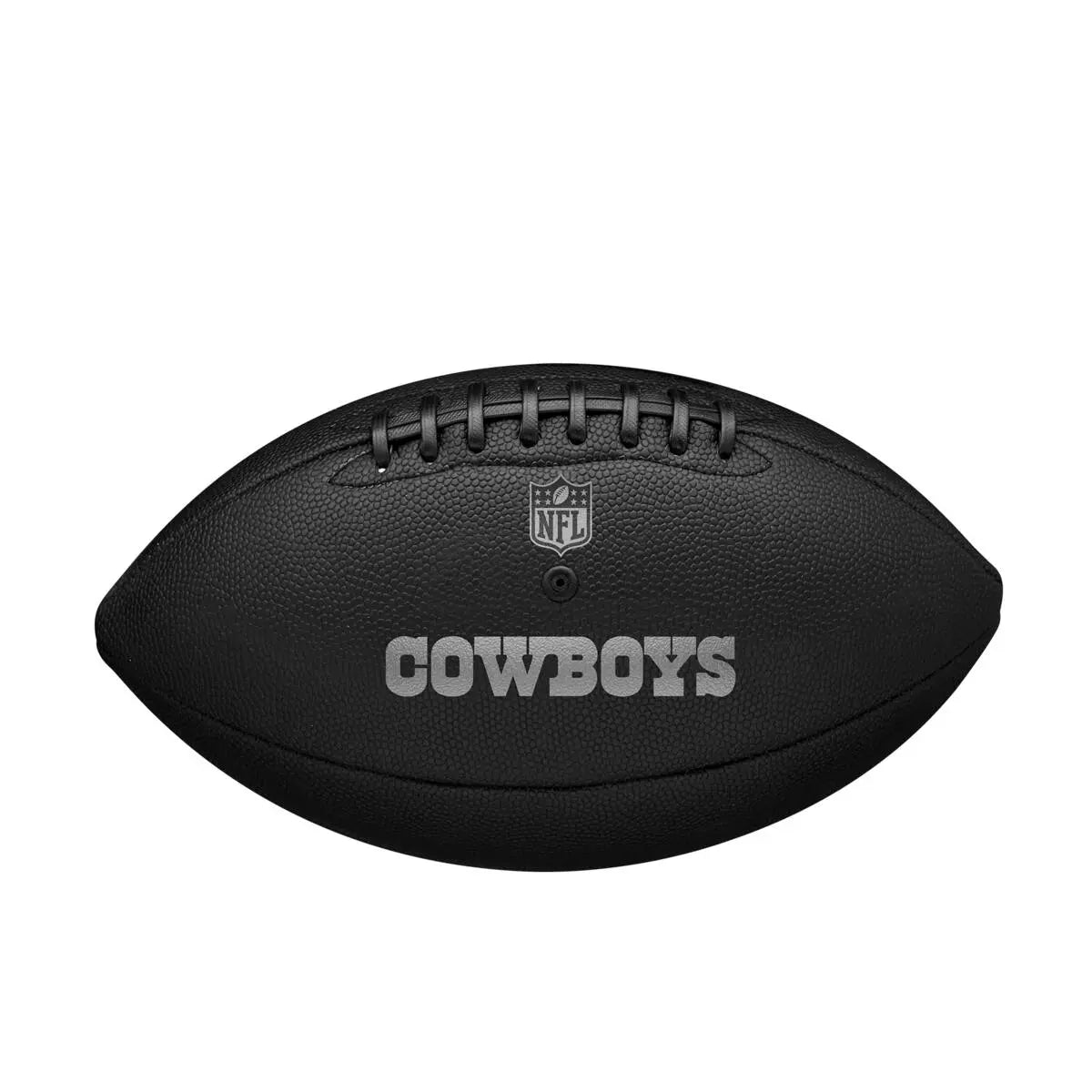 Balón Fútbol Americano Wilson Nfl Team Metallic Premiere Dallas Cowboys Official Negro
