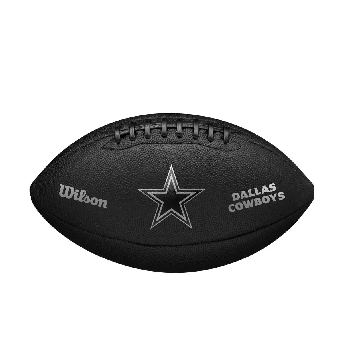Balón Fútbol Americano Wilson Nfl Team Metallic Premiere Dallas Cowboys Official Negro