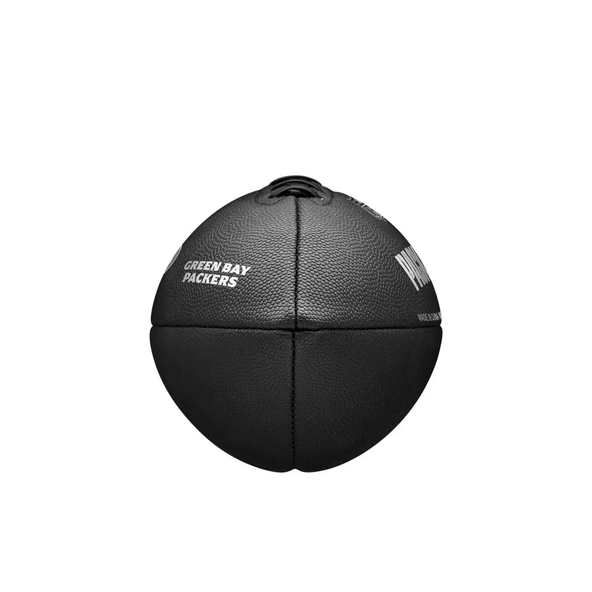 Balón Fútbol Americano Wilson Nfl Team Metallic Premiere Green Bay Packers Official Negro