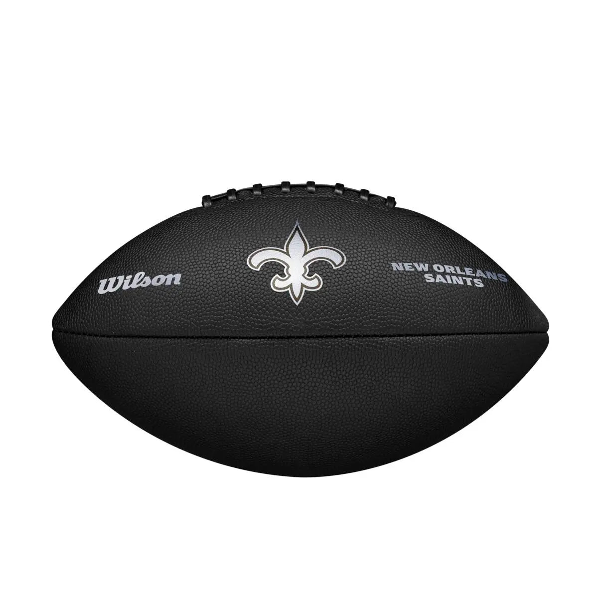 Balón Fútbol Americano Wilson Nfl Team Metallic Premiere New Orleans Saints Official Negro