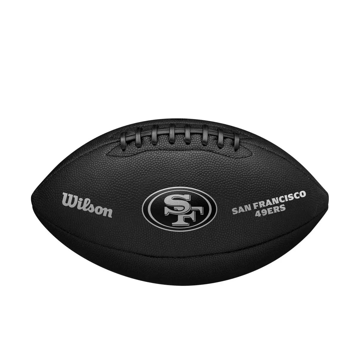 Balón Fútbol Americano Wilson Nfl Team Metallic Premiere San Francisco 49ers Official Negro