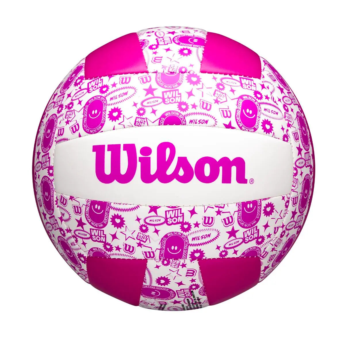 Balón Voleibol Wilson Stamp Morado/Blanco