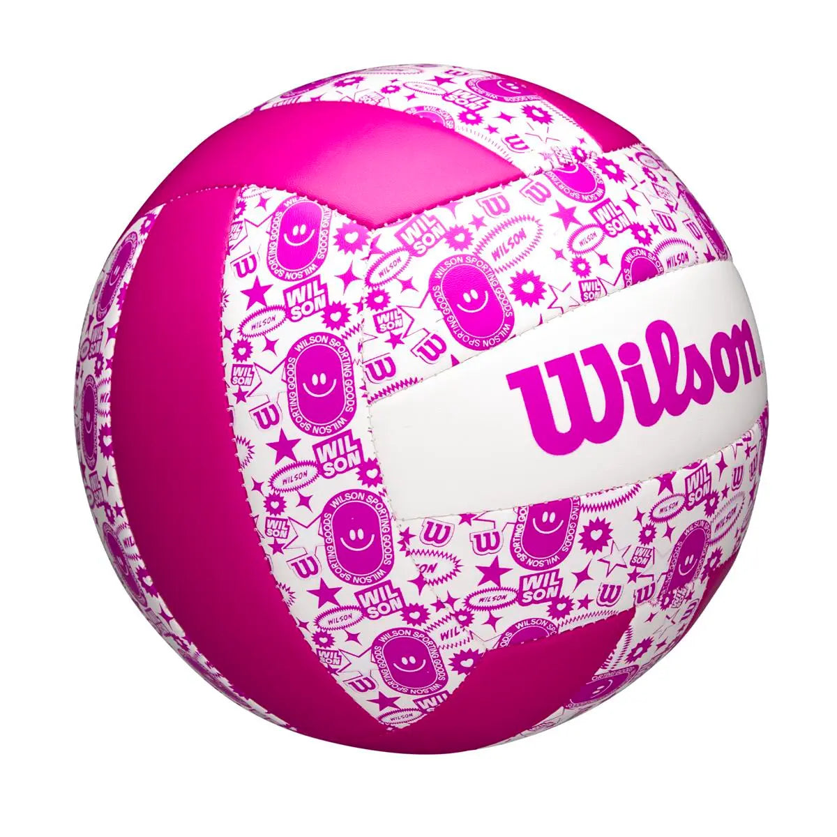 Balón Voleibol Wilson Stamp Morado/Blanco