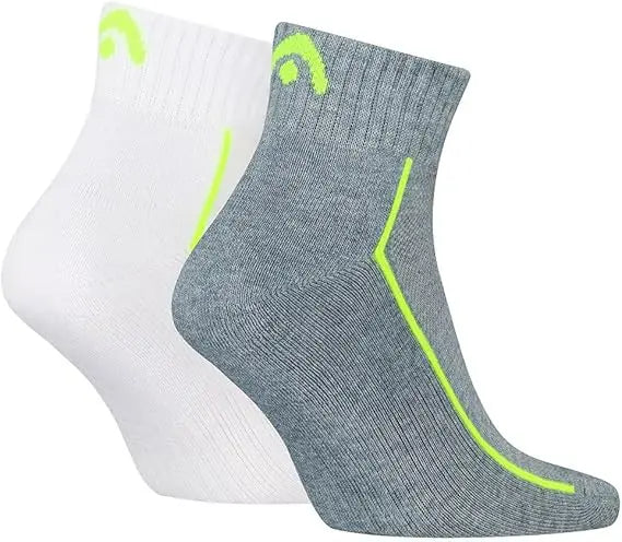 Calcetines Head All Sports Performance Quart 2 Pares Gris/Blanco