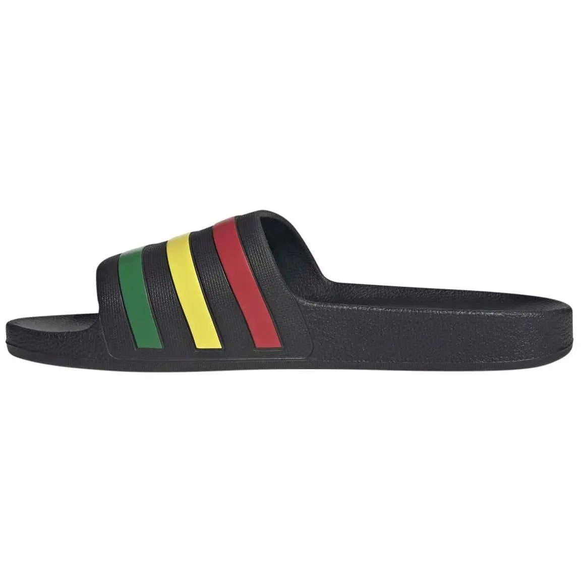 Adidas Adilette Aqua Slides Black/Green/Yellow/Red