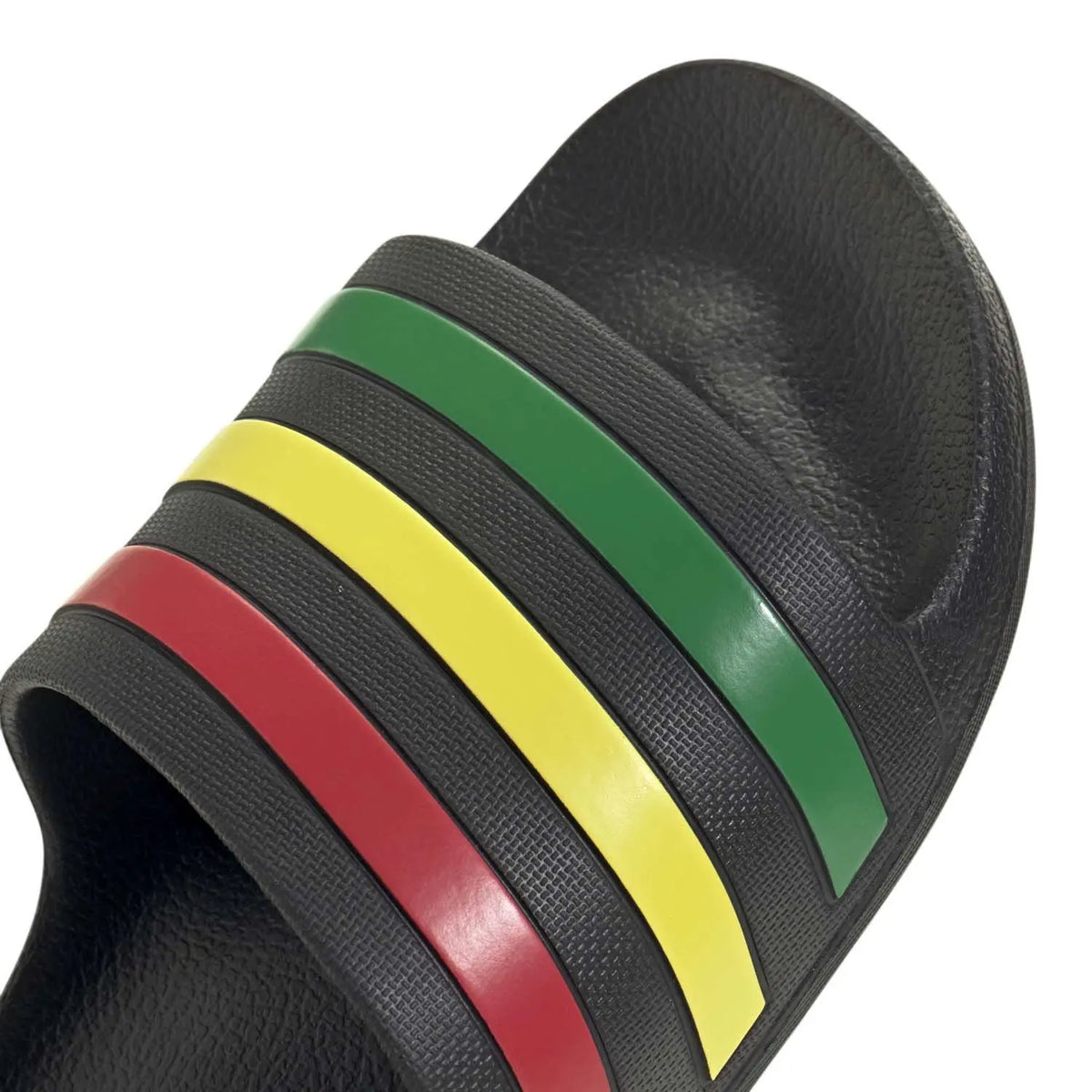 Adidas Adilette Aqua Slides Black/Green/Yellow/Red