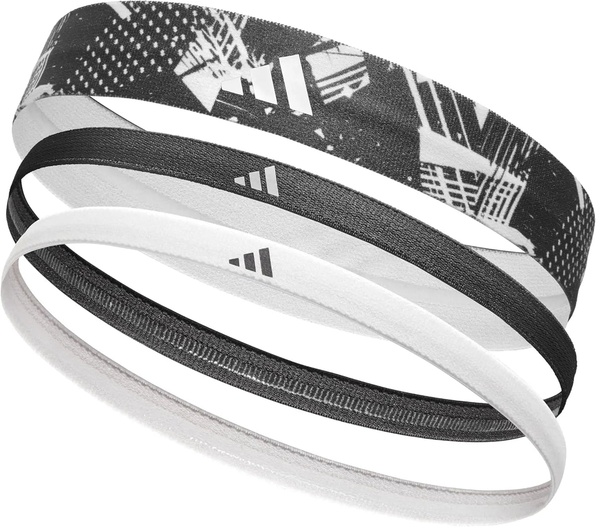 Cinta Pelo adidas Fitness Training Graphic 2+1 Negro/Blanco