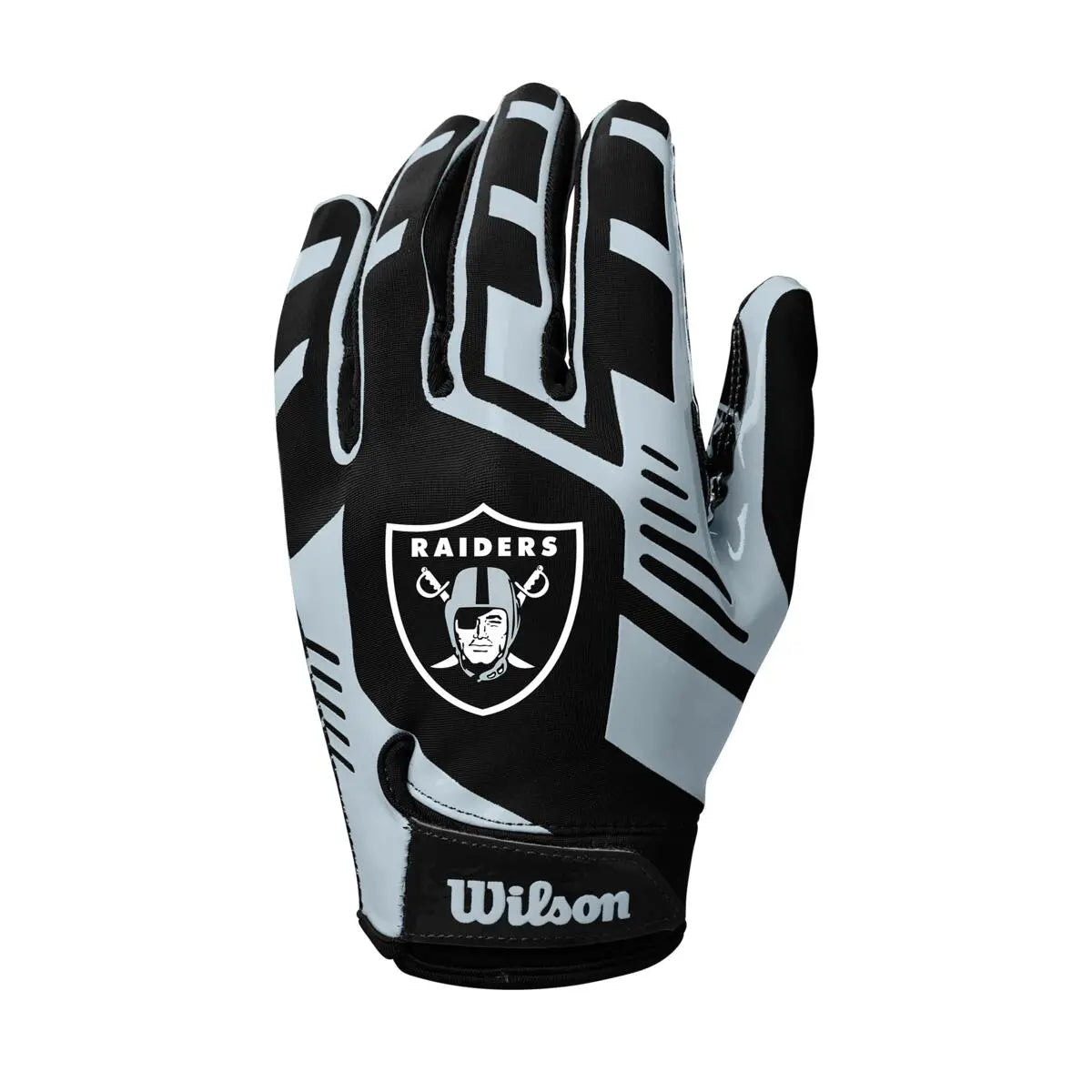 Guantes Fútbol Americano Wilson Adulto Nfl Stretch Fit Las Vegas Raiders