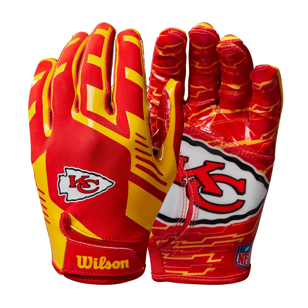 Guantes Fútbol Americano Wilson Junior Nfl Stretch Kansas City Chiefs