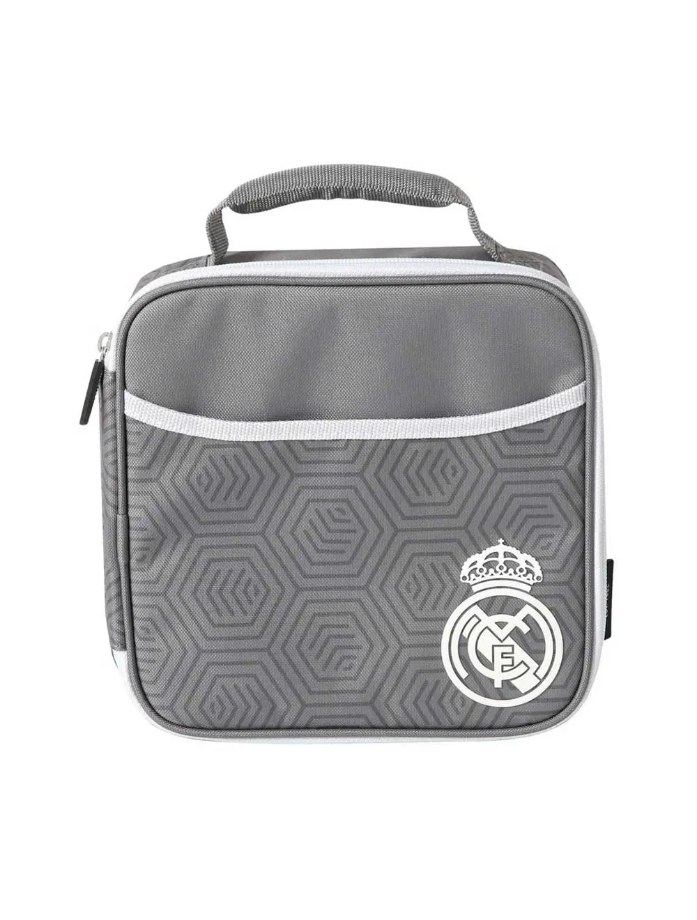 Saco Térmico Porta-Alimentos+Garrafa+Tupperware Cinzento Real Madrid