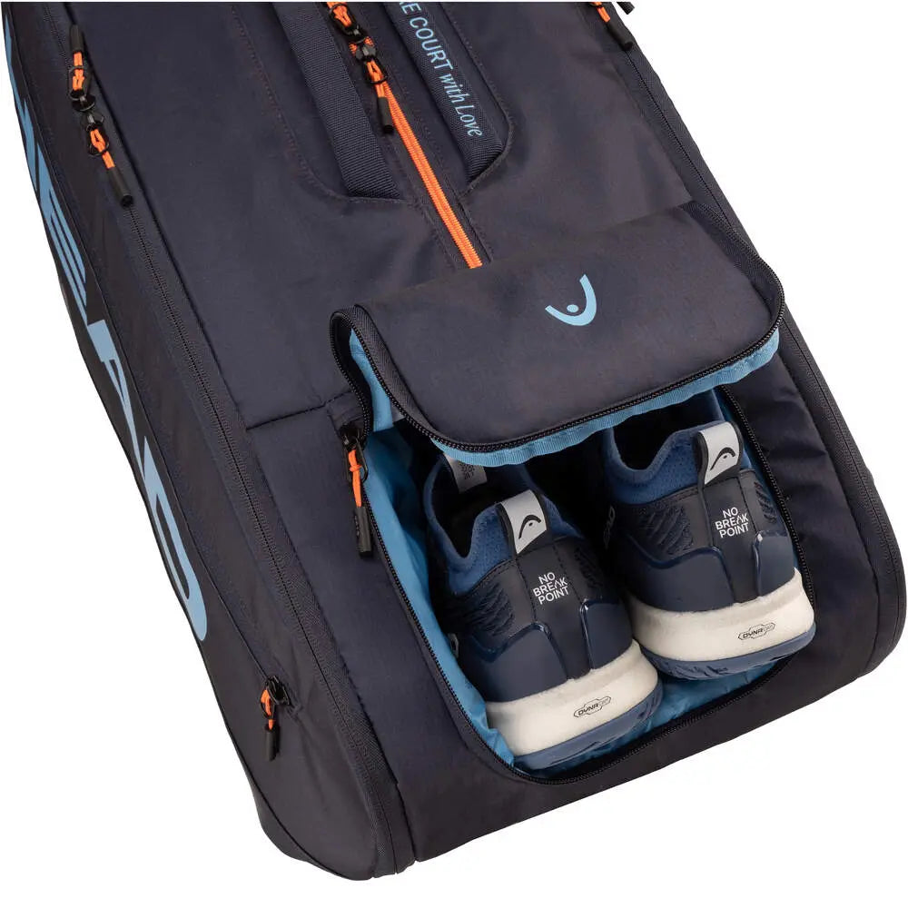 Saco de raquetes Head Pro Sinner Edition Tamanho XL Marinho