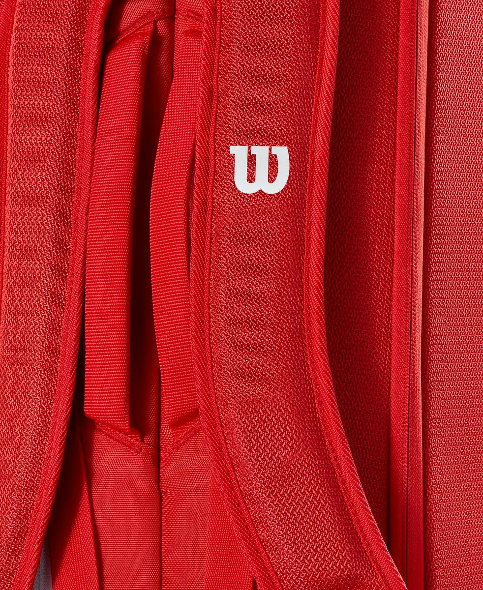 Raquetero Wilson Super Tour 6 Raquetas Rojo