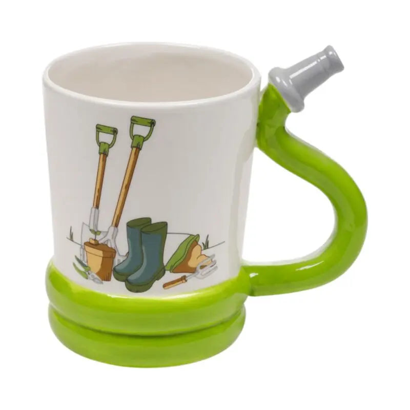 Taza de Cerámica Jardín Asa con Forma de Manguera