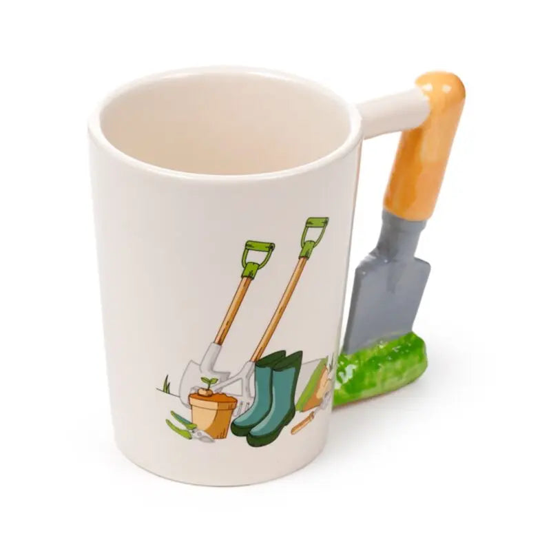 Taza de Cerámica Jardín Asa con Forma de Paleta