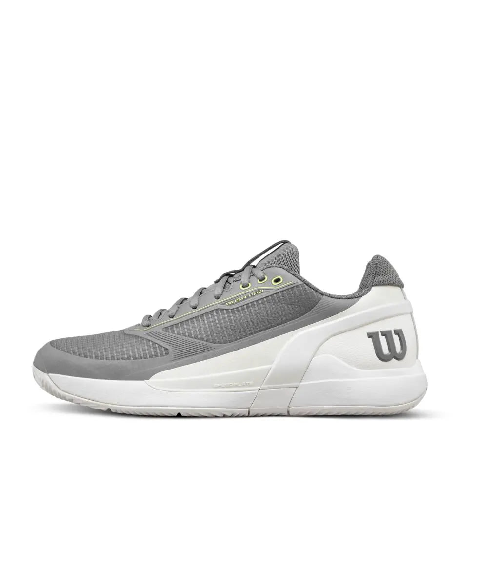 Zapatillas Wilson Rush Pro 5 Clay Gris/Blanco Hombre