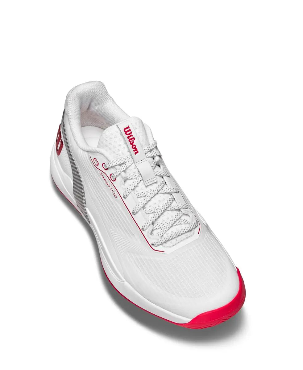Sapatilhas Wilson Rush Pro 5 Homem Branco/Vermelho