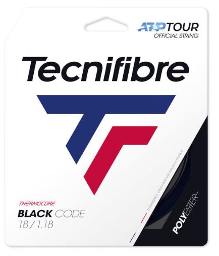 Cordaje Tenis Tecnifibre BLACK CODE Set 12m Negro
