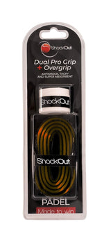 Dual Pro Grip + Overgrip SHOCKOUT Black/Orange