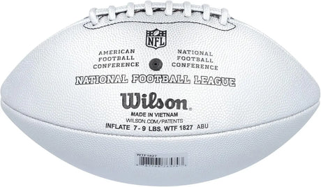 Bola de Futebol Americano Wilson NFL Duke Metallic Edition Silver Tamanho Oficial